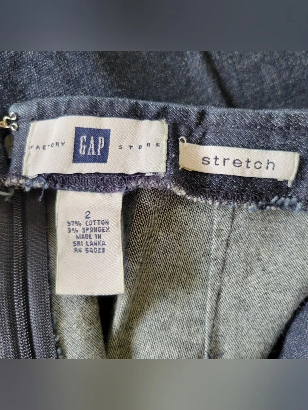 GAP Stretch | Vintage 2002 Denim Midi Skirt